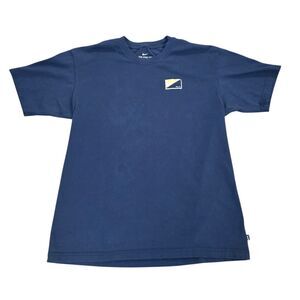 ​Nike SB T-Shirt Men’s S Navy Blue Graphic Patch Logo Skateboarding Cotton Tee